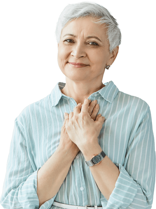 Pessoa em momento de paz